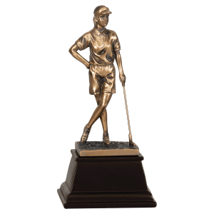 Female Golf Resin Award - Custom Engraved Award