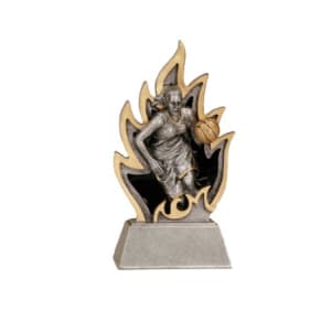 Basketball Ignite Resin Trophy - Custom Engraved Award