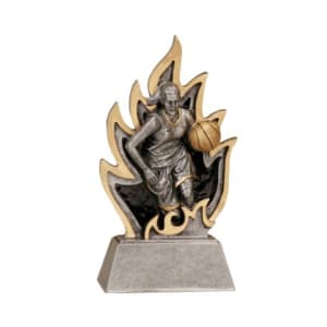Basketball Ignite Resin Trophy - Custom Engraved Award