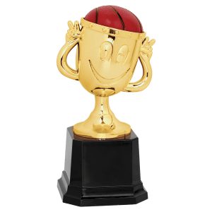 Basketball Happy Cup Trophy - Custom Engraved Trophy