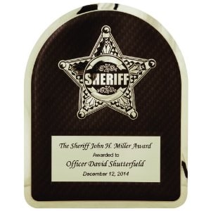 Sheriff Hero Plaque - Custom Engraved Plaque