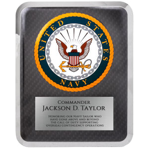 Navy Hero Plaque - Custom Engraved Plaque