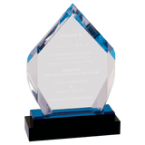 Fusion Diamond Impress Acrylic with Black Glass Base - Laser Engraved Drinkware