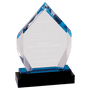 Fusion Diamond Impress Acrylic with Black Glass Base - Laser Engraved Drinkware