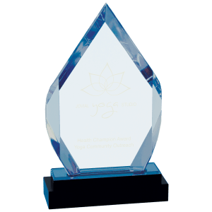 Fusion Diamond Impress Acrylic with Black Glass Base - Laser Engraved Drinkware