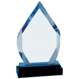 Fusion Diamond Impress Acrylic with Black Glass Base - Laser Engraved Drinkware
