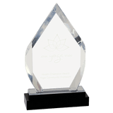 Fusion Diamond Impress Acrylic with Black Glass Base - Laser Engraved Drinkware