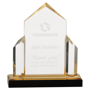 Jewel Post Impress Acrylic - Custom Engraved Award