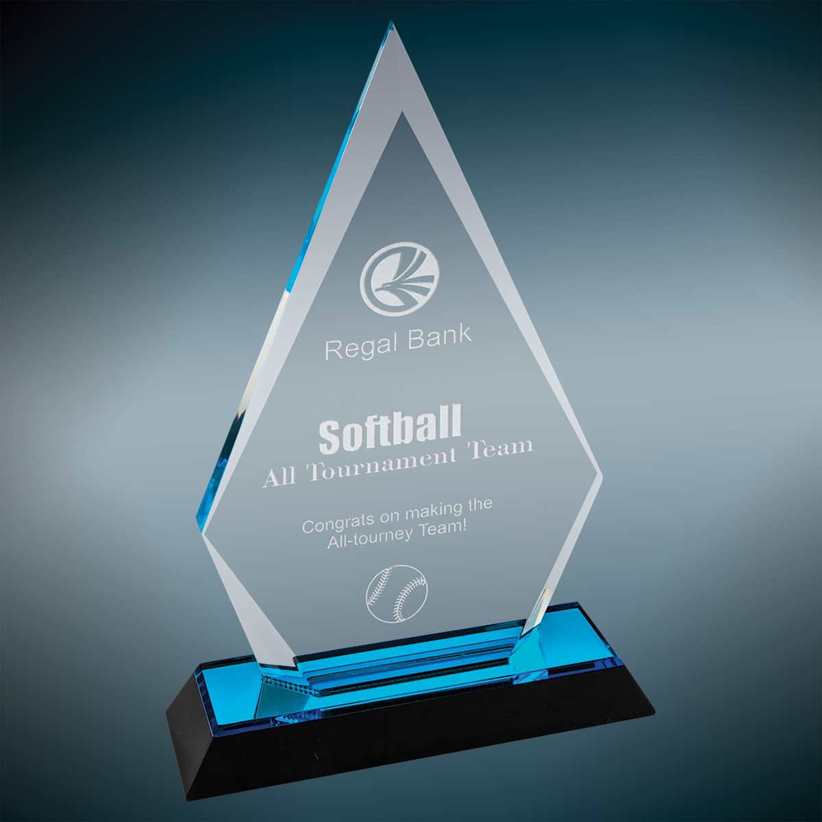 Arrow Point Impress Acrylic - Custom Engraved Award