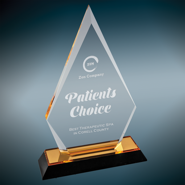 Arrow Point Impress Acrylic - Custom Engraved Award