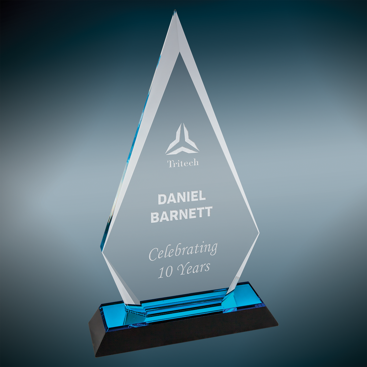 Arrow Point Impress Acrylic - Custom Engraved Award