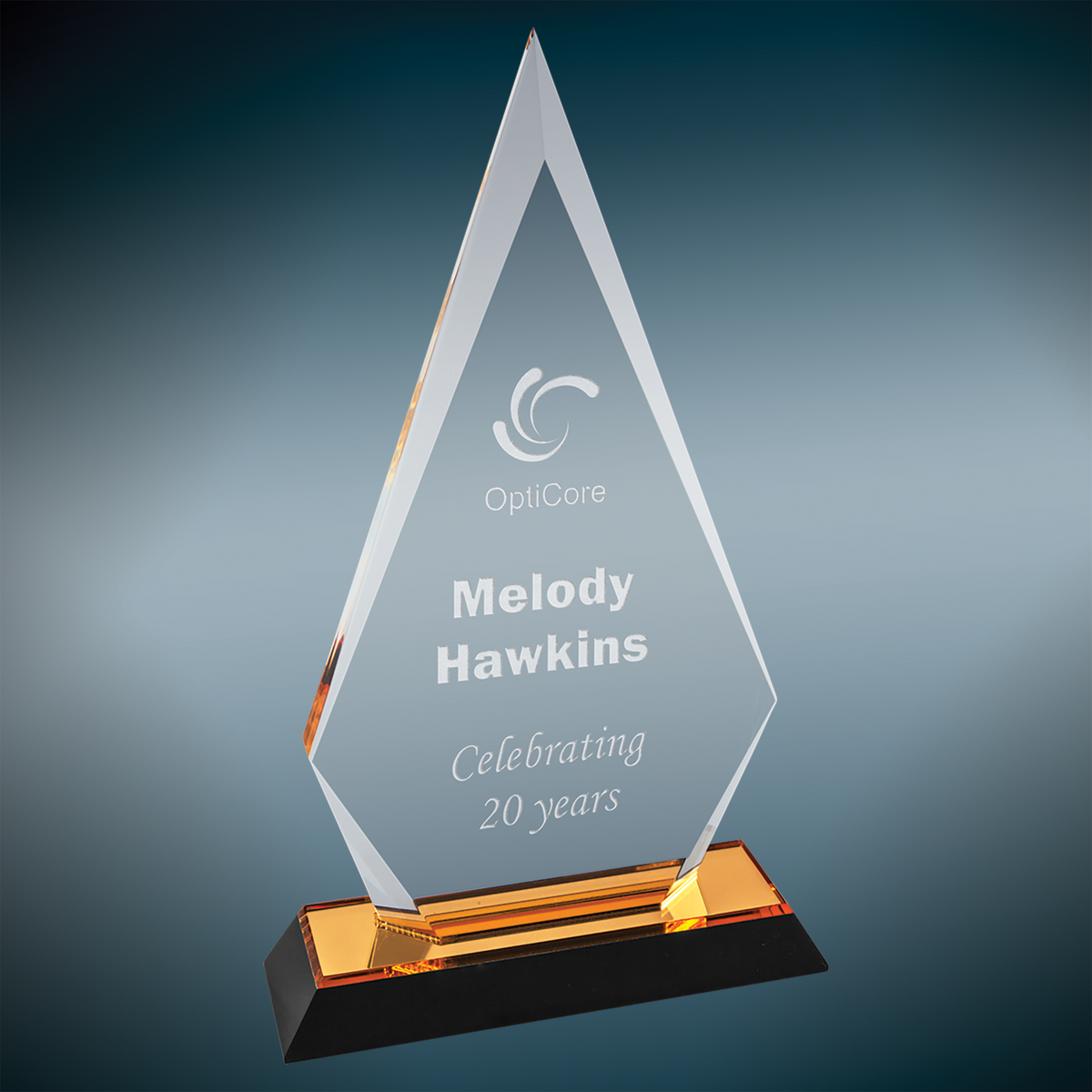 Arrow Point Impress Acrylic - Custom Engraved Award