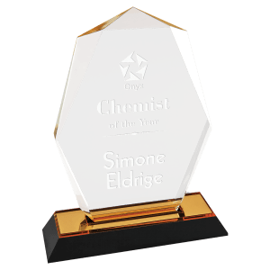 Octagon Point Impress Acrylic - Custom Engraved Award