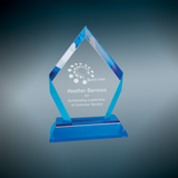 Frosted Base Diamond Impress Acrylic - Custom Engraved Award
