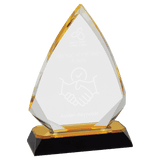 Arrow Diamond Corner Base Impress Acrylic - Custom Engraved Award