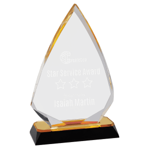 Arrow Diamond Corner Base Impress Acrylic - Custom Engraved Award