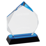 Diamond-Diamond Corner Base Impress Acrylic - Custom Engraved Award