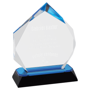 Diamond-Diamond Corner Base Impress Acrylic - Custom Engraved Award