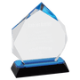 Diamond-Diamond Corner Base Impress Acrylic - Custom Engraved Award