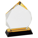 Diamond-Diamond Corner Base Impress Acrylic - Custom Engraved Award