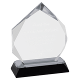 Diamond-Diamond Corner Base Impress Acrylic - Custom Engraved Award