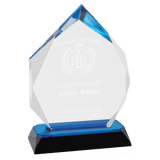 Diamond-Diamond Corner Base Impress Acrylic - Custom Engraved Award