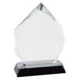 Diamond-Diamond Corner Base Impress Acrylic - Custom Engraved Award