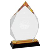 Diamond-Diamond Corner Base Impress Acrylic - Custom Engraved Award