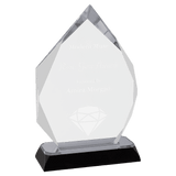 Diamond-Diamond Corner Base Impress Acrylic - Custom Engraved Award