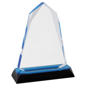 Halo Diamond Corner Base Impress Acrylic - Custom Engraved Award