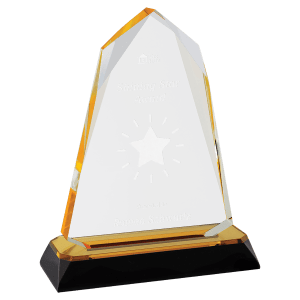 Halo Diamond Corner Base Impress Acrylic - Custom Engraved Award