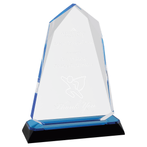 Halo Diamond Corner Base Impress Acrylic - Custom Engraved Award