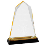 Halo Diamond Corner Base Impress Acrylic - Custom Engraved Award