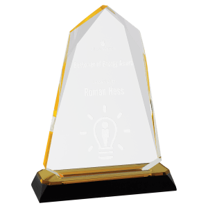 Halo Diamond Corner Base Impress Acrylic - Custom Engraved Award