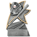 Baseball Jazz Star Resin Trophy - Custom Engraved Award