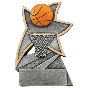 Basketball Jazz Star Resin Trophy - Custom Engraved Award