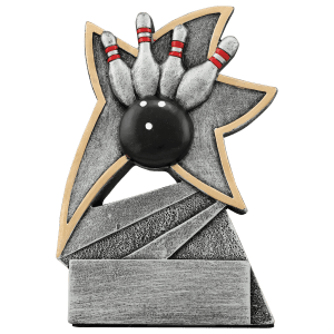Bowling Jazz Star Resin Trophy - Custom Engraved Award