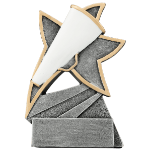 Cheer Jazz Star Resin Trophy - Custom Engraved Award