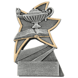 Lamp-Of-Knowledge Jazz Star Resin Trophy - Custom Engraved Award