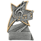Music Jazz Star Resin Trophy - Custom Engraved Award