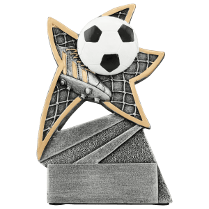 Soccer Jazz Star Resin Trophy - Custom Engraved Award