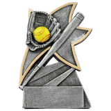 Softball Jazz Star Resin Trophy - Custom Engraved Award