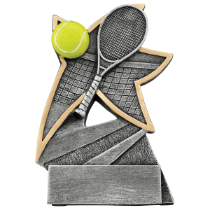 Tennis Jazz Star Resin Trophy - Custom Engraved Award