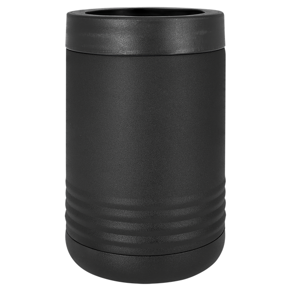 Black with Silver Engraving Beverage Holder Tumbler - Laser Engraved Drinkware