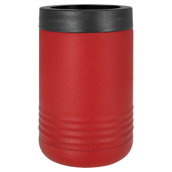 Red with Silver Engraving Beverage Holder Tumbler - Laser Engraved Drinkware