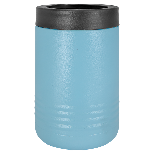 Light Blue with Silver Engraving Beverage Holder Tumbler - Laser Engraved Drinkware