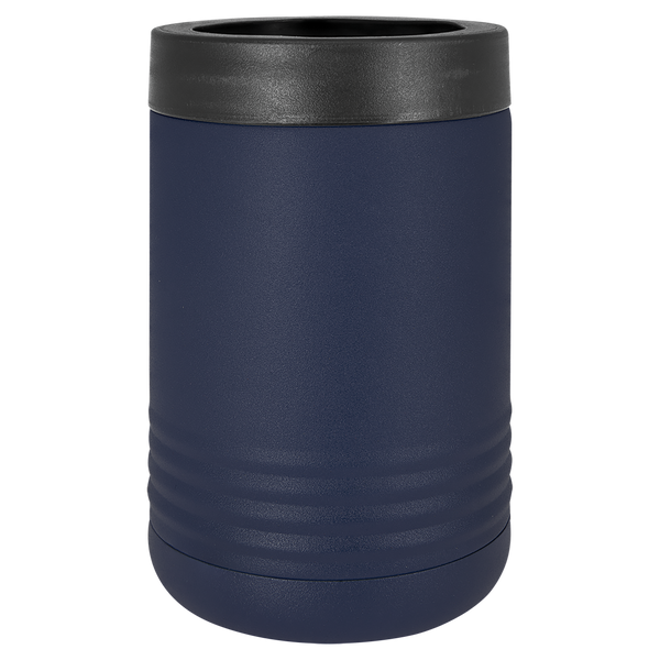 Navy Blue with Silver Engraving Beverage Holder Tumbler - Laser Engraved Drinkware