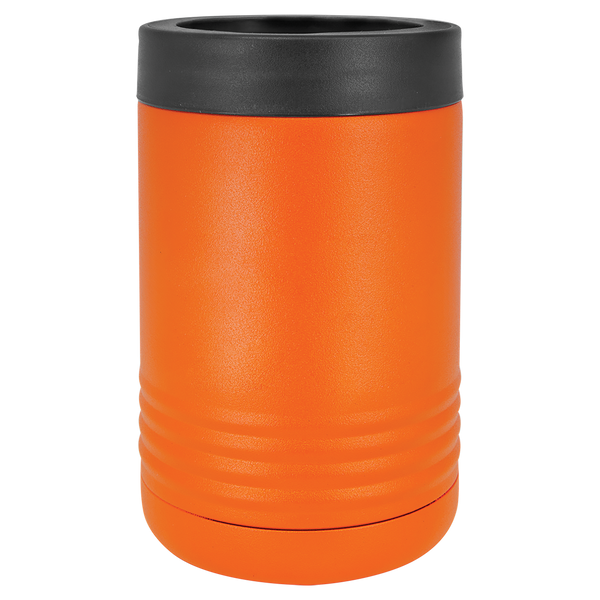 Orange with Silver Engraving Beverage Holder Tumbler - Laser Engraved Drinkware