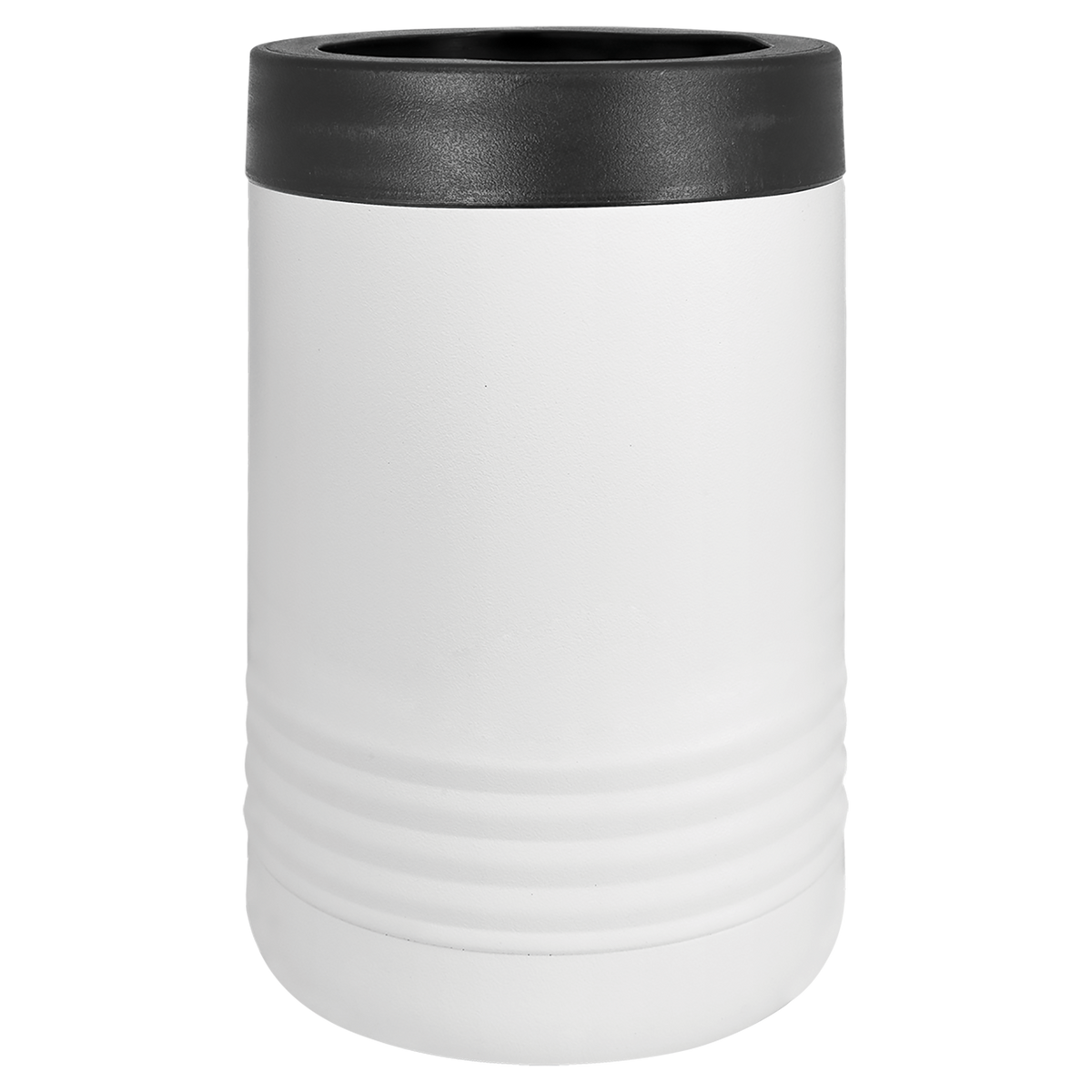 White with Silver Engraving Beverage Holder Tumbler - Laser Engraved Drinkware