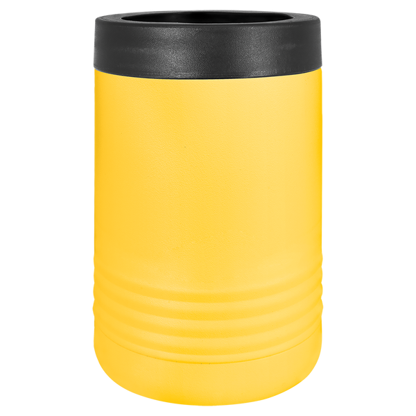 Yellow with Silver Engraving Beverage Holder Tumbler - Laser Engraved Drinkware